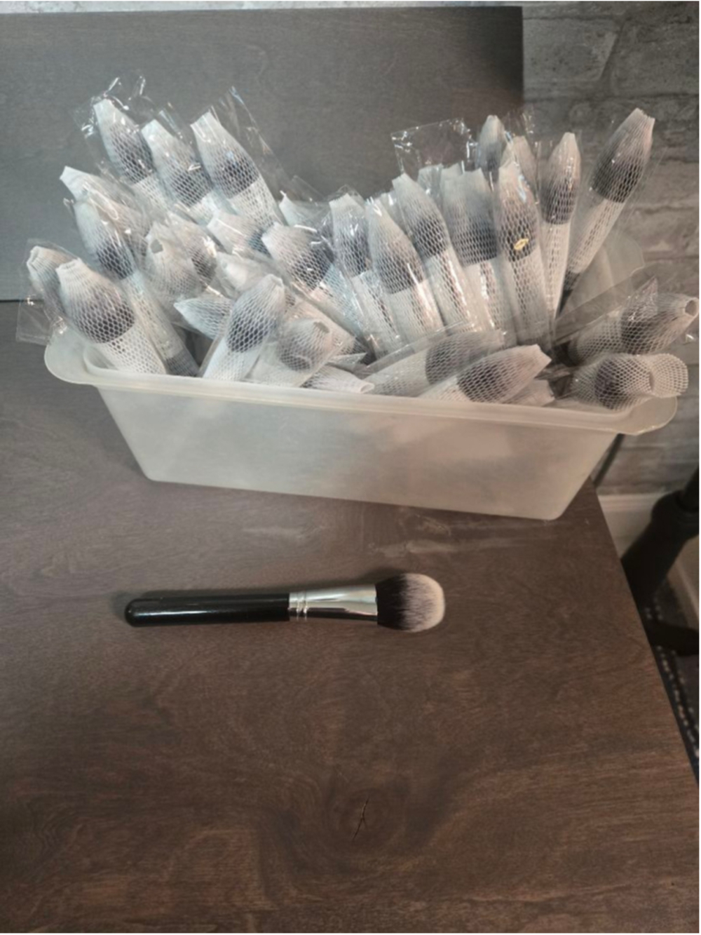 Women's Unbranded Makeup Brush One Size Black Silver